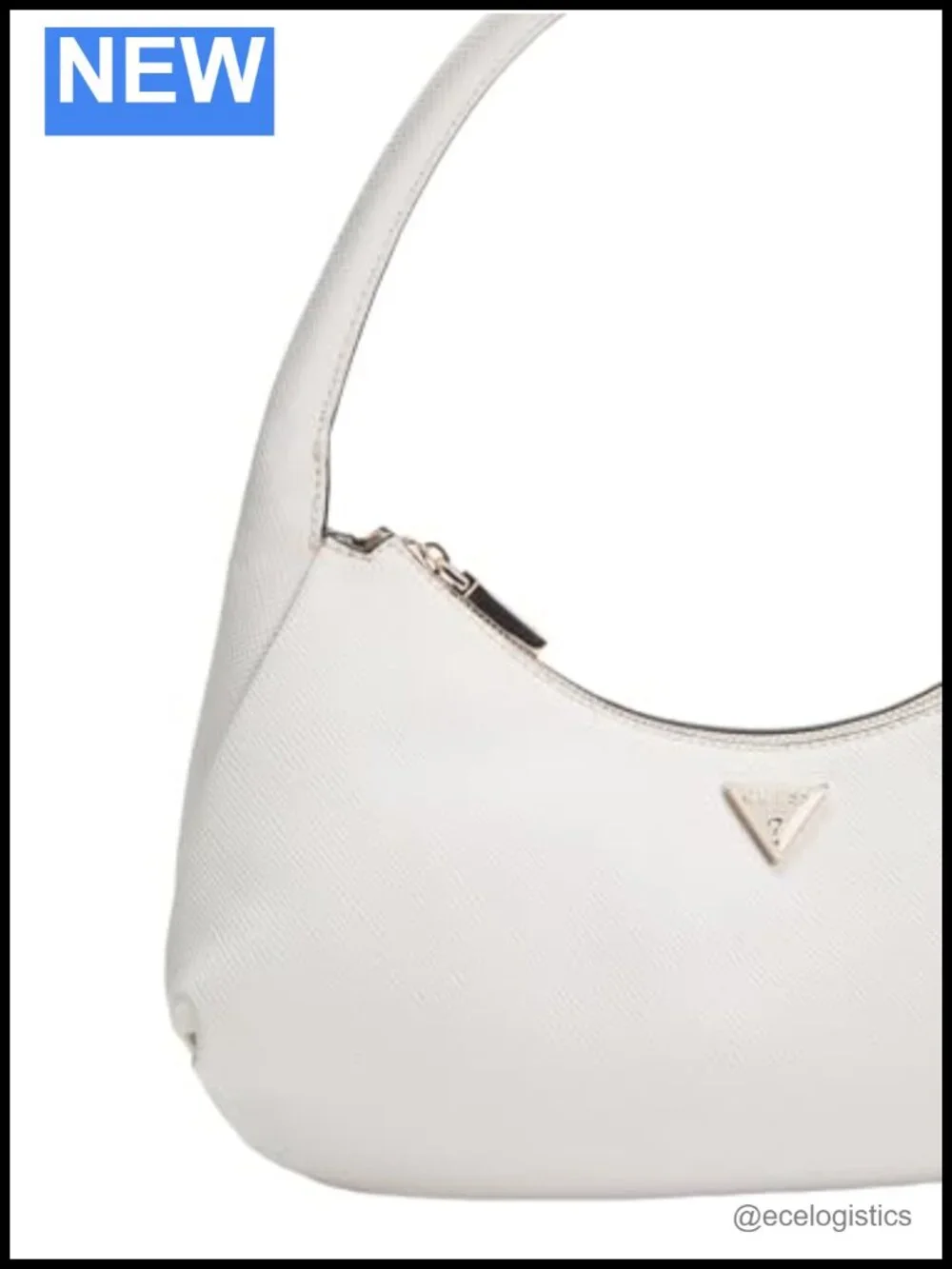 Polyurethane Hobo Bag with Gold Hardware, Top Handle Shoulder Bag